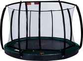 Avyna Pro-Line FlatLevel trampoline 14 Ø430cm + Royal Class Veiligheidsnet – Groen