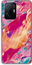 Case Company® - Xiaomi 11T hoesje - Pastel Echoes - Soft Cover Telefoonhoesje - Bescherming aan alle Kanten en Schermrand