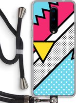 Case Company® - OnePlus 8 hoesje met Koord - Pop Art #3 - Telefoonhoesje met Zwart Koord - Bescherming aan alle Kanten en Over de Schermrand