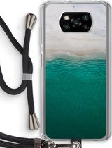 Case Company® - Poco X3 Pro hoesje met Koord - Stranded - Telefoonhoesje met Zwart Koord - Bescherming aan alle Kanten en Over de Schermrand