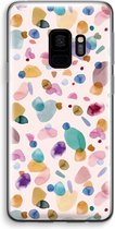 Case Company® - Samsung Galaxy S9 hoesje - Terrazzo Memphis - Soft Cover Telefoonhoesje - Bescherming aan alle Kanten en Schermrand