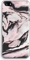 Case Company® - iPhone 5 / 5S / SE (2016) hoesje - Roze stroom - Soft Cover Telefoonhoesje - Bescherming aan alle Kanten en Schermrand