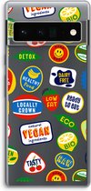 Case Company® - Google Pixel 6 Pro hoesje - Fruitsticker - Soft Cover Telefoonhoesje - Bescherming aan alle Kanten en Schermrand