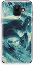 Case Company® - Samsung Galaxy A6 (2018) hoesje - Dreaming About Whales - Soft Cover Telefoonhoesje - Bescherming aan alle Kanten en Schermrand