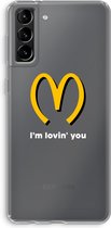 Case Company® - Samsung Galaxy S21 Plus hoesje - I'm lovin' you - Soft Cover Telefoonhoesje - Bescherming aan alle Kanten en Schermrand