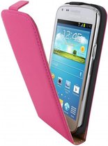 Samsung Galaxy Core Premium Flip Case Roze