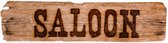 bord "Saloon" 13 x 60 cm karton bruin