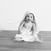 Baby Handdoek met capouchon/Babies' Hooded Towel, TC36, wit/mintgroen