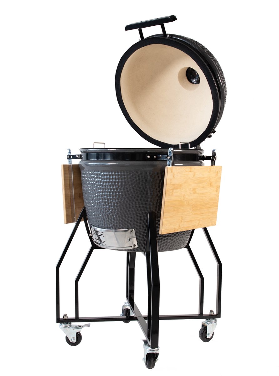 Grill Guru Kamado Barbecue Original Large ø47cm / ø18,5inch - Compleet - Grijs – foto 8