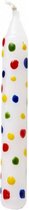 verjaardagskaars confetti 10 cm multicolor