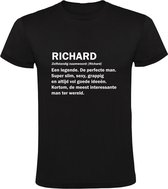 Richard Heren t-shirt | jarig | verjaardagkado | verjaardag kado | grappig | cadeau | Zwart
