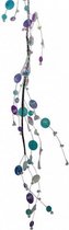 kralenslinger Kerstmis 120 cm acryl groen/paars