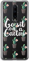 Case Company® - OnePlus 7 Pro hoesje - Cactus quote - Soft Cover Telefoonhoesje - Bescherming aan alle Kanten en Schermrand