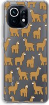 Case Company® - Xiaomi Mi 11 hoesje - Alpacas - Soft Cover Telefoonhoesje - Bescherming aan alle Kanten en Schermrand