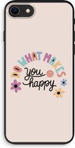 Case Company® - iPhone 8 hoesje - Happy days - Biologisch Afbreekbaar Telefoonhoesje - Bescherming alle Kanten en Schermrand