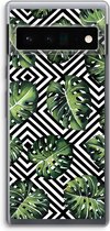 Case Company® - Google Pixel 6 Pro hoesje - Geometrische jungle - Soft Cover Telefoonhoesje - Bescherming aan alle Kanten en Schermrand