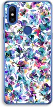 Case Company® - Xiaomi Mi Mix 3 hoesje - Hibiscus Flowers - Soft Cover Telefoonhoesje - Bescherming aan alle Kanten en Schermrand
