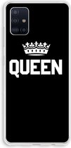 Case Company® - Samsung Galaxy A51 4G hoesje - Queen zwart - Soft Cover Telefoonhoesje - Bescherming aan alle Kanten en Schermrand