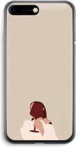 Case Company® - iPhone 7 PLUS hoesje - I drink wine - Soft Cover Telefoonhoesje - Bescherming aan alle Kanten en Schermrand