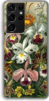 Case Company® - Samsung Galaxy S21 Ultra hoesje - Haeckel Orchidae - Soft Cover Telefoonhoesje - Bescherming aan alle Kanten en Schermrand