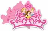 uitnodigingen Disney Princess meisjes papier roze 6 stuks