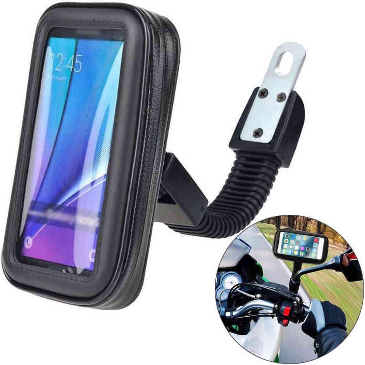 Support Téléphone Vélo Moto Scooter, Universel Ecran Tactile Etanche  Rotation à 360 VTT Support Guidon Housse De Téléphone - Cdiscount Téléphonie