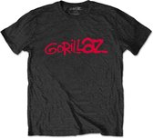 Gorillaz - Logo Heren T-shirt - 2XL - Zwart