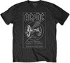 AC/DC Heren Tshirt -XL- FTATR 40th Monochrome Zwart