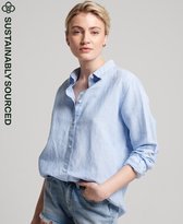 Superdry Dames STUDIOS LINEN BOYFRIEND SHIRT