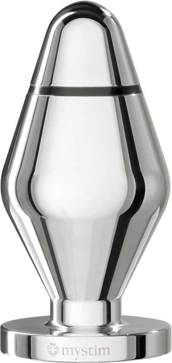 Mystim - Little John Buttplug S - Zilver - Ø 40 mm