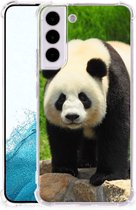 TPU Siliconen Hoesje Samsung Galaxy S22 GSM Hoesje met doorzichtige rand Panda