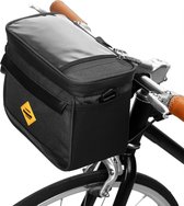 RZAHUAHU - 4.5L- Koeltas - Waterdichte tas voor aan de fiets - Fiets tas stuurtas met smartphone houder – waterdicht – Fietstas stuur – Smartphone houder fiets – T/M 6 inch - Zwart