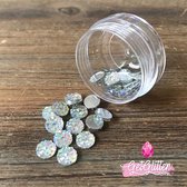 GetGlitterBaby® Glitter Face Jewels / Festival Glitters Zilver / Strass Steentjes / Zilveren Plak Diamantjes voor Gezicht - Small - 50 stuks