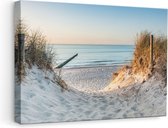 Artaza - Peinture sur toile - Sentier vers la plage et la mer - 60x40 - Photo sur toile - Impression sur toile