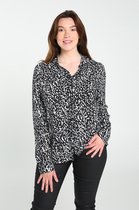 Cassis Blouse in viscose met dierenhuidprint Blouse in viscose met dierenhuidprint