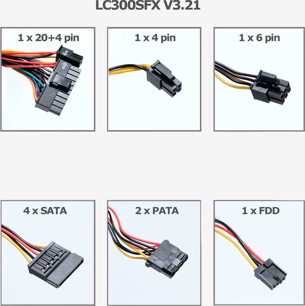 Lc300Sfx V3.21 Power Supply Unit - Lc Power 300W Sfx Klein Formaat Pc Voeding - - afbeelding 5