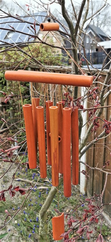 Handgemaakte Japanse bamboe windgong voor tuin