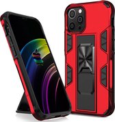 Samsung Galaxy A52s Rugged Armor Back Cover Hoesje - Stevig - Heavy Duty - TPU - Shockproof Case - Samsung Galaxy A52s - Rood