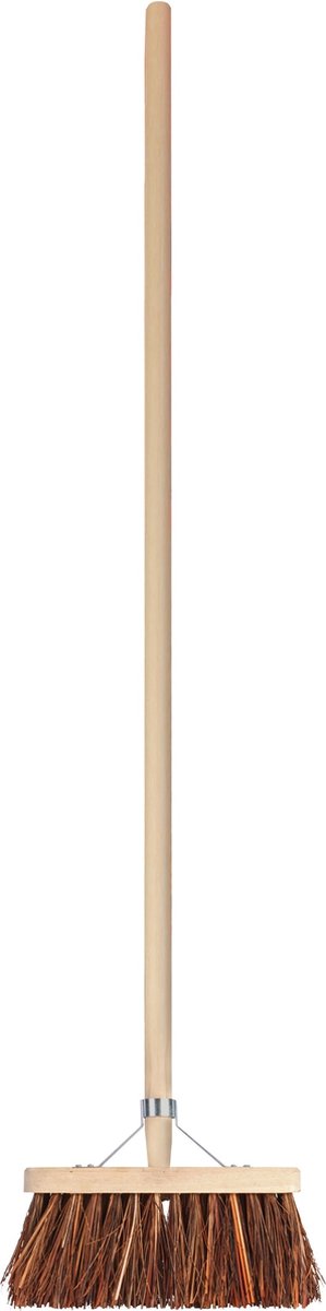 Talen Tools - Bezem - 28 cm - Natuurvezel haren - Steel 140 cm van Talen Tools — afbeelding 4