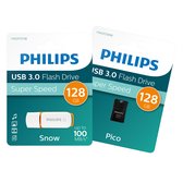 Bol.com Philips Snow & Pico Edition | 2x 128GB | USB 3.0A - USB Stick Bundle - 2-pack aanbieding