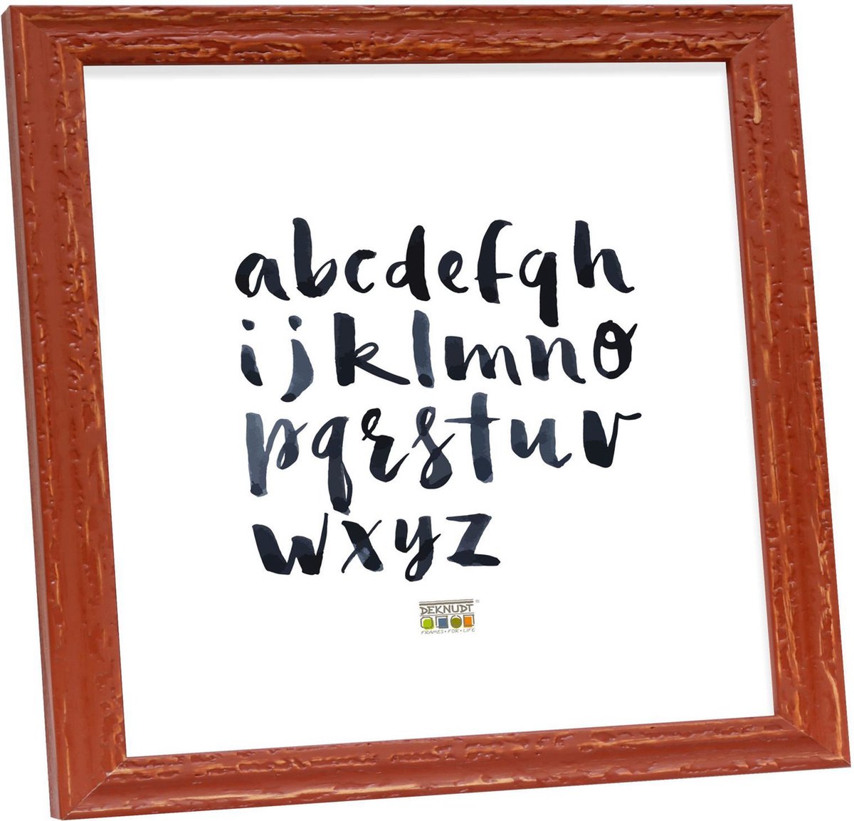 Deknudt Frames fotolijst S46MF3 - roestbruin verweerd - foto 20x20 cm