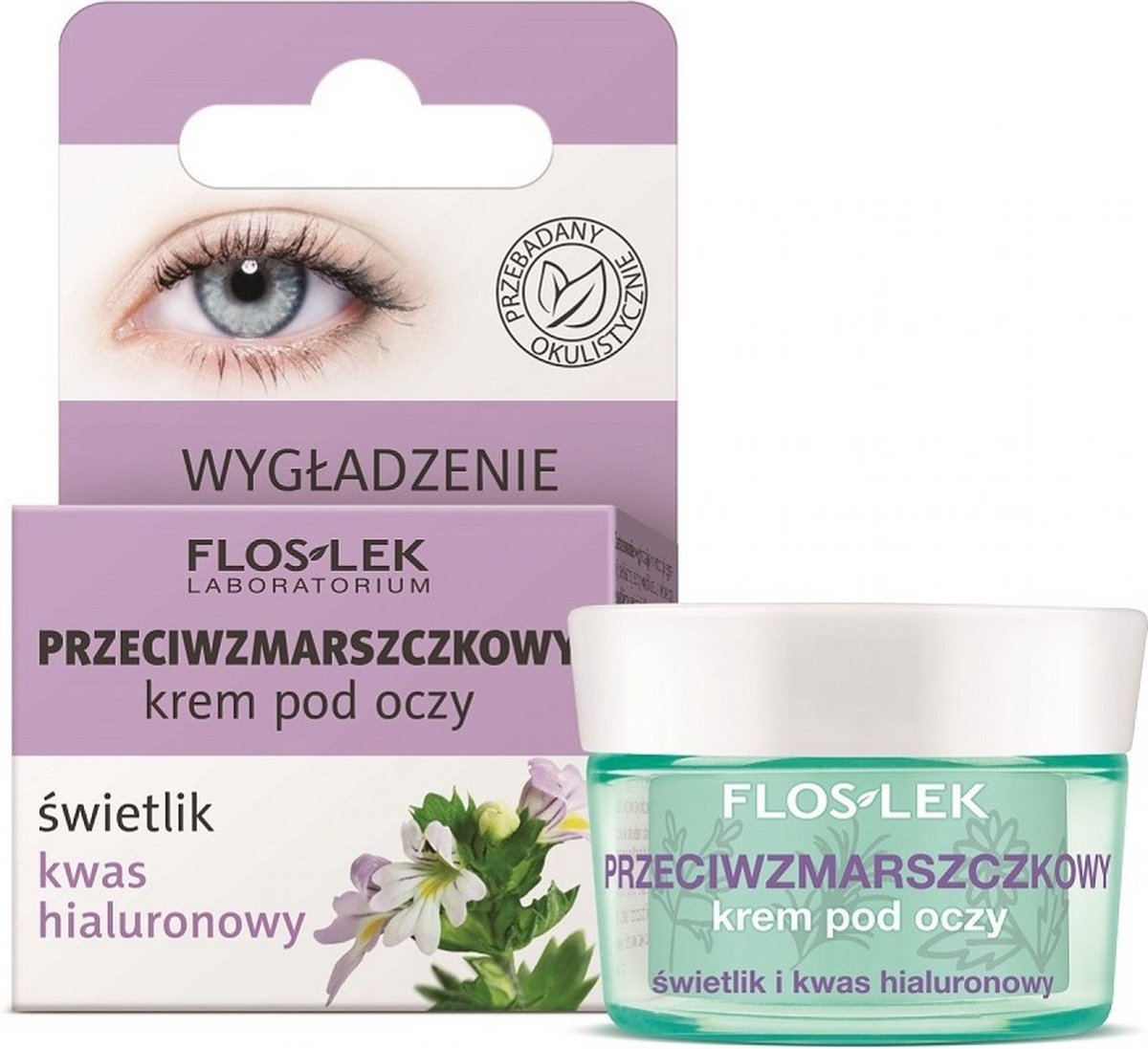 Anti-rimpel oogcrème met echinacea en hyaluronzuur 15ml