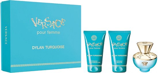 Versace pour Femme Dylan Turquoise EDT 50 ml + Body Lotion 50 ml + Shower Gel 50 ml - Geschenkset