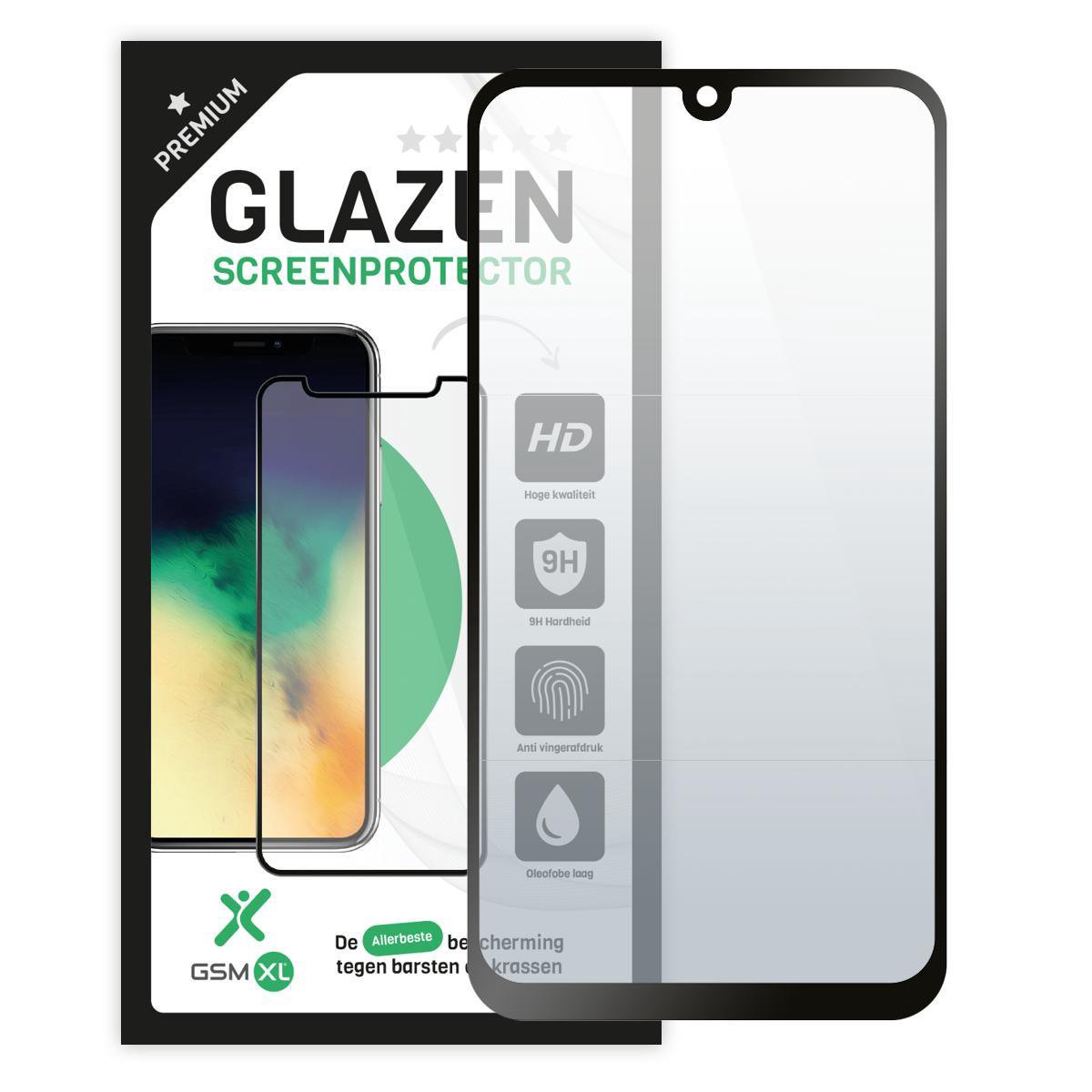 Huawei P Smart Plus (2019) - Premium full cover Screenprotector - Tempered glass - Case friendly