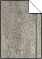 Proefstaal ESTAhome behangpapier houten planken grijs - 137748 - 26,5 x 21 cm