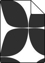 Proefstaal ESTAhome behangpapier grafisch motief zwart wit - 139101 - 26,5 x 21 cm