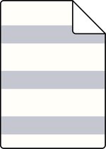 ESTAhome A4 proefstaal van behang horizontale streep zilver - 114926 - 21 x 26 cm
