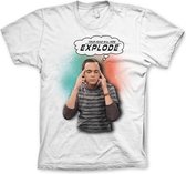 THE BIG BANG - T-Shirt Sheldon Your Head Will Now ... - White (XXL)