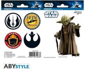 STAR WARS - Stickers - 16x11cm / 2 Sheets - Yoda/Symbol