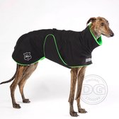 DG - Softshell® Waterdichte Hondenjas - Plus Jacket - Zwart Groen - Maat 6 (DGS2) - 5-15kg